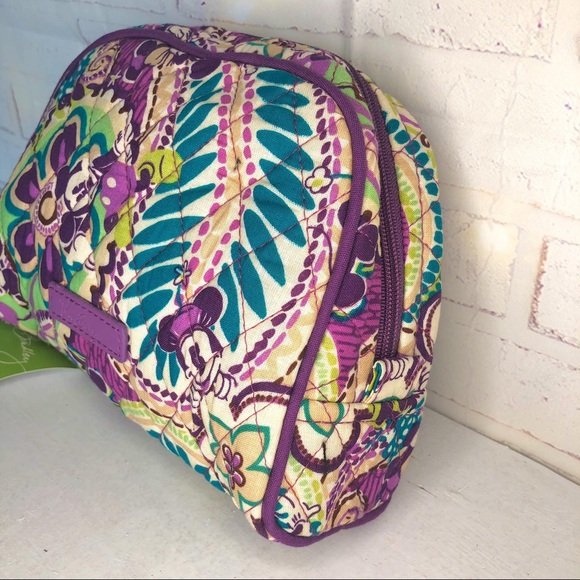 Disney Vera Bradley Cosmetic Bag Plums Up Minnie - Picture 2 of 4